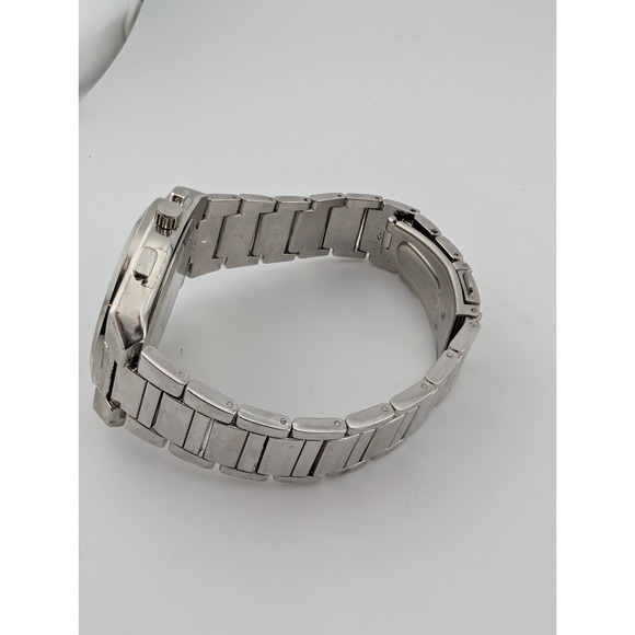 Accutime Watch Men 42mm Case Blue Dial 8.25" Band- New Battery - Picture 6 of 7